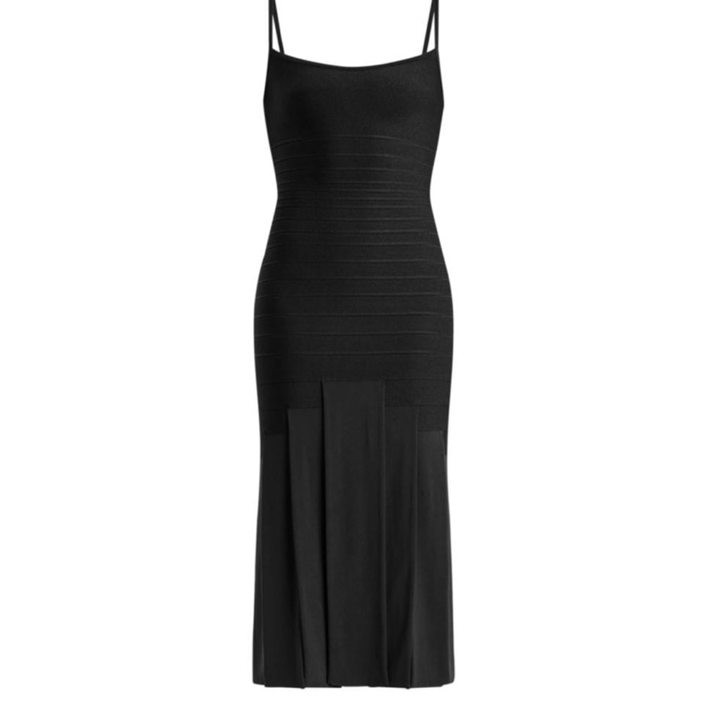 Herve Leger Women’s Melody Pleated Midi Dress